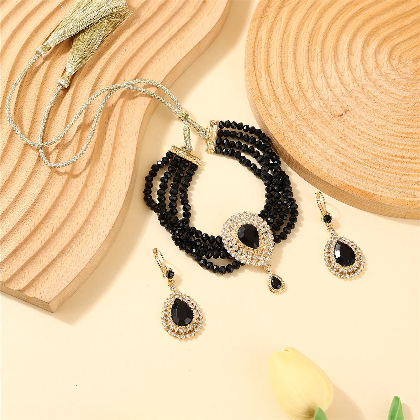 Moroccan Women's Fashion Jewelry Set - Luxurious Traditional Accessories for Bridal Wedding Parties & Holiday Gifts