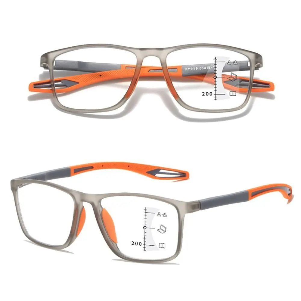 New TR90 Anti-blue Light Multifocal Reading Glasses Men Women Progressive Near Far Eyewear Ultralight Sports Farsight Eyeglasses