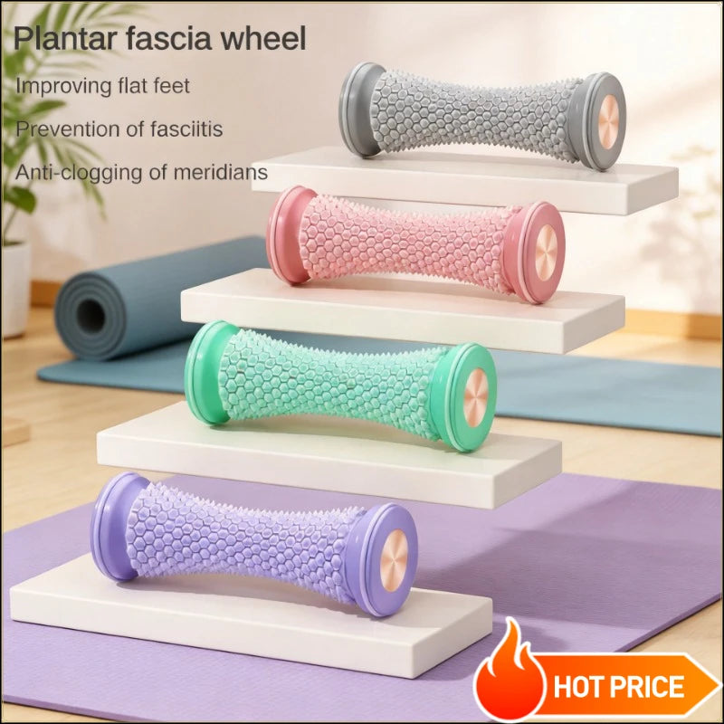 2026 New Best Seller Plastic Manual Foot Massager Massage Roller Yoga Massage Ball Achilles Tendon Roller Foot Massager