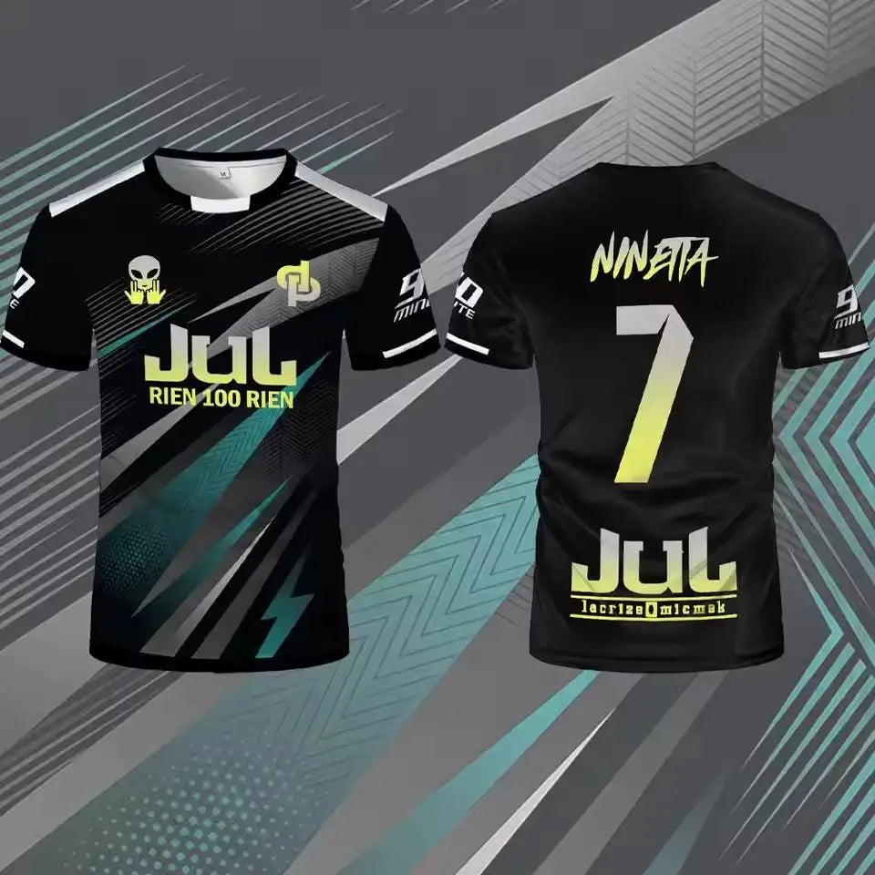 Jul Toto Ninetta 2026 Rien 100 Rien Soccer Jersey Summer Outdoor Breathable Training T-shirt Unisex Crew Neck Tee For Mens Women