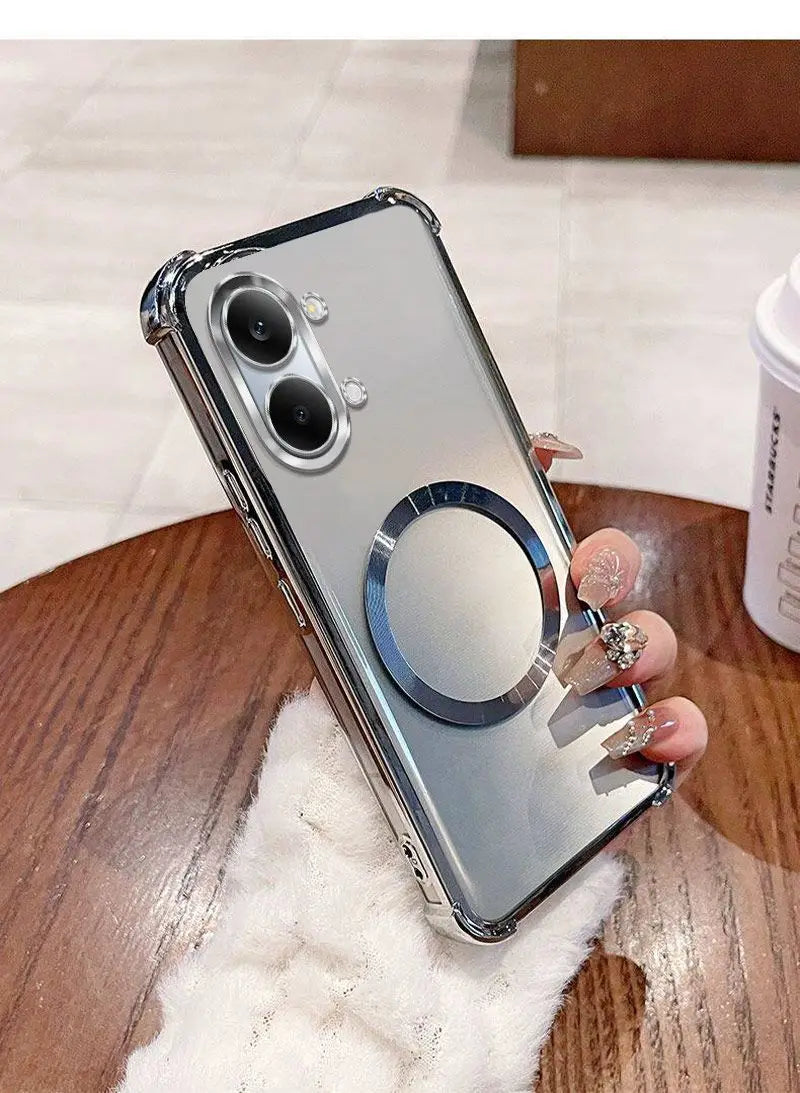 For POCO X8 Pro/X8 Pro Max Case Four-Corner Anti-Drop TPU CD Pattern Magnetic Ring Cover For Xiaomi Poco X8Pro Max Couple Funda
