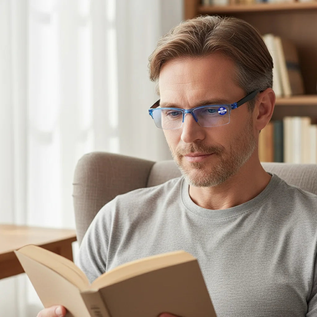 Autofocus Power Anti-Blue Light Reading Glasses Anti Blue Ray Near Far Automatic Zoom Eyeglasses Eye Protection PC