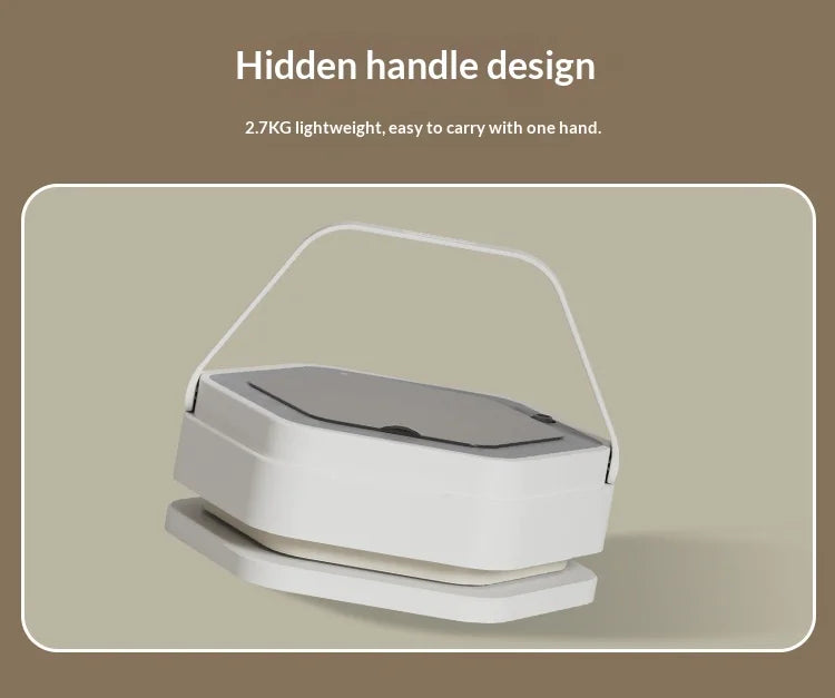 New Mini Folding Washing Machine Household Small-sized Washing Machine Socks Underwear Pants Also Capable Dehydrating White