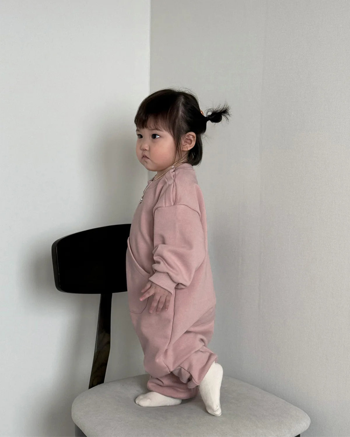 2025 Autumn New Baby Long Sleeve Romper Solid Infant Boy Girl Big Pocket Casual Jumpsuit Newborn Loose Cotton Clothes 0-24M