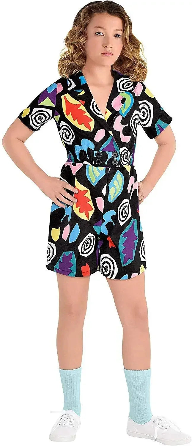 Anime Things Season Cosplay Halloween Party 80s Retro Eleven Costume, Short Sleeve Roleplay Outfit, Inspired by Popular Series