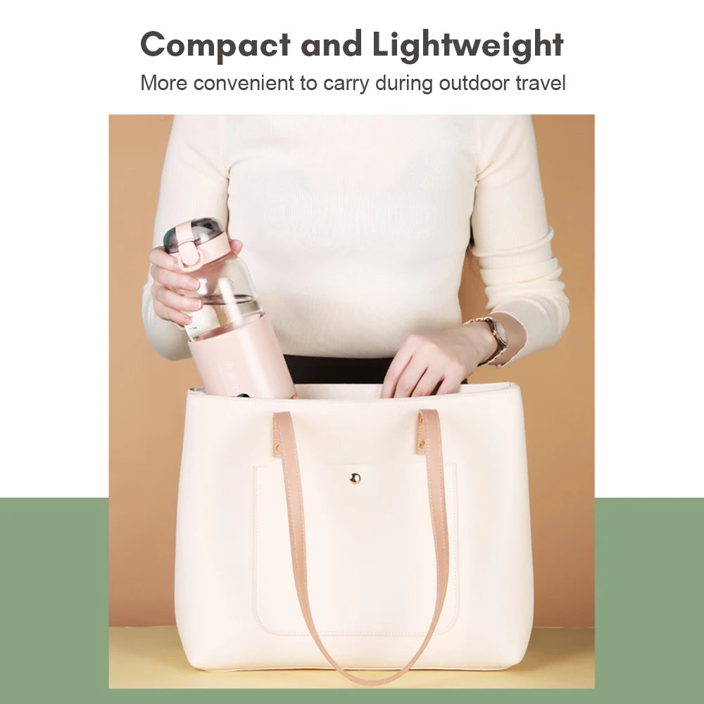 Portable Bottle Warmers For Baby Milk USB Rechargeable 37-55℃ Temperature Control Wireless Electric Baby Bottle Heater On-the-go