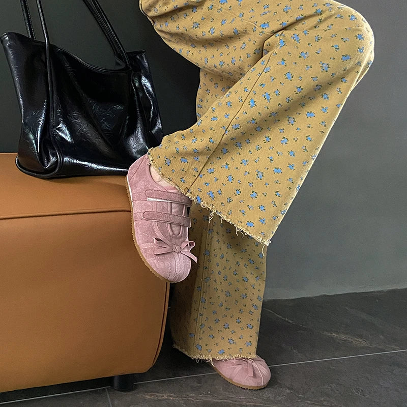 Flats Women Ballet Dance Shoes Walking Spring Cozy Sport Shoes Woman 2025 Fashion New Designer Sneakers Brand Zapatos De Mujer