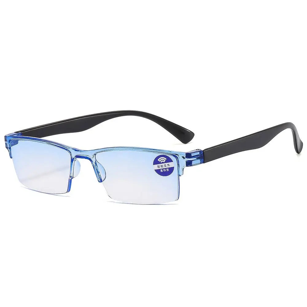 Ultralight Anti Blue Ray Reading Glasses Smart Automatic Zoom Reading Glasses Autofocus Power Half-Rim Near Far Computer Glasses