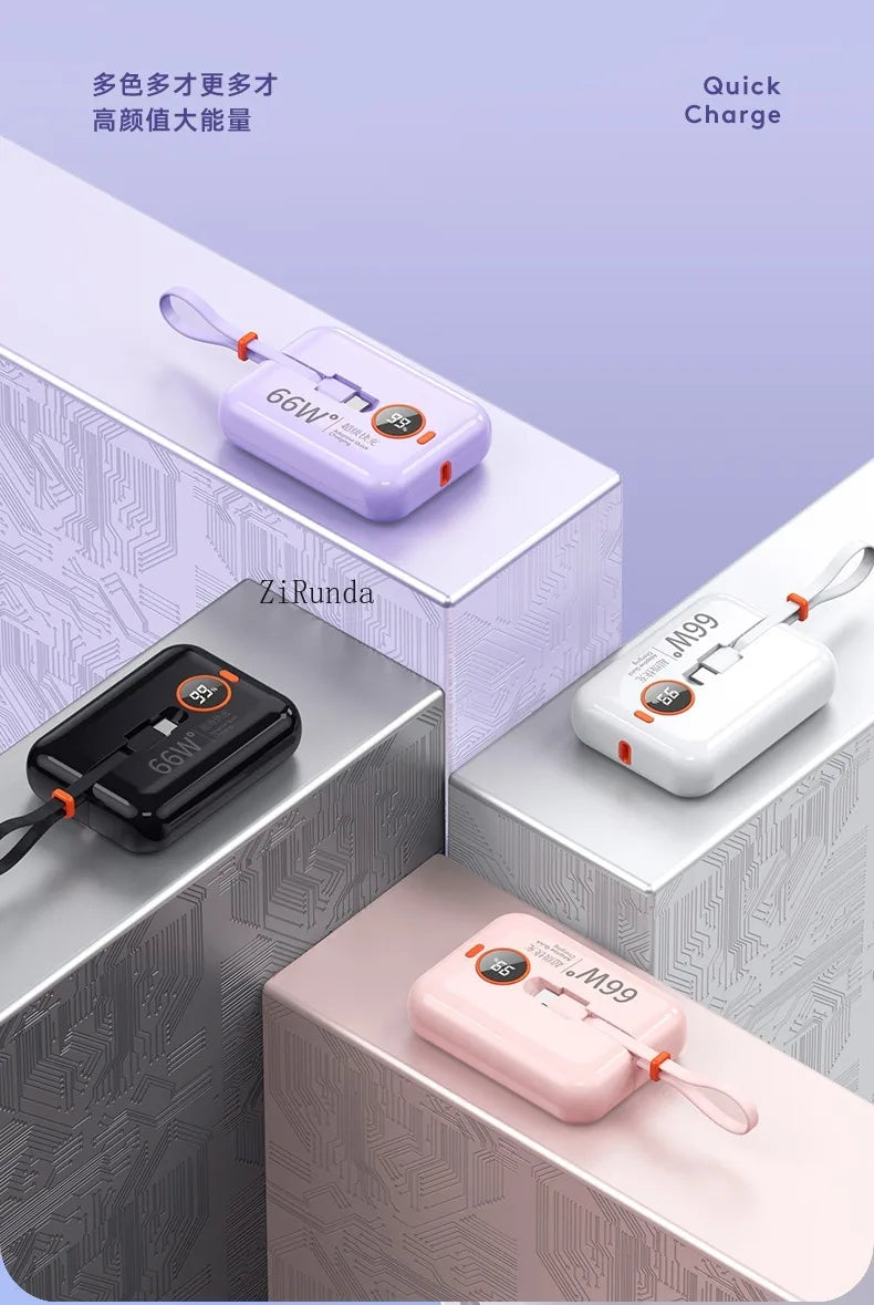 50000mAh Power Bank 120W Super Fast Charging 100% Sufficient Capacity Portable Battery Charger Digital Display For iPhone Xiaomi
