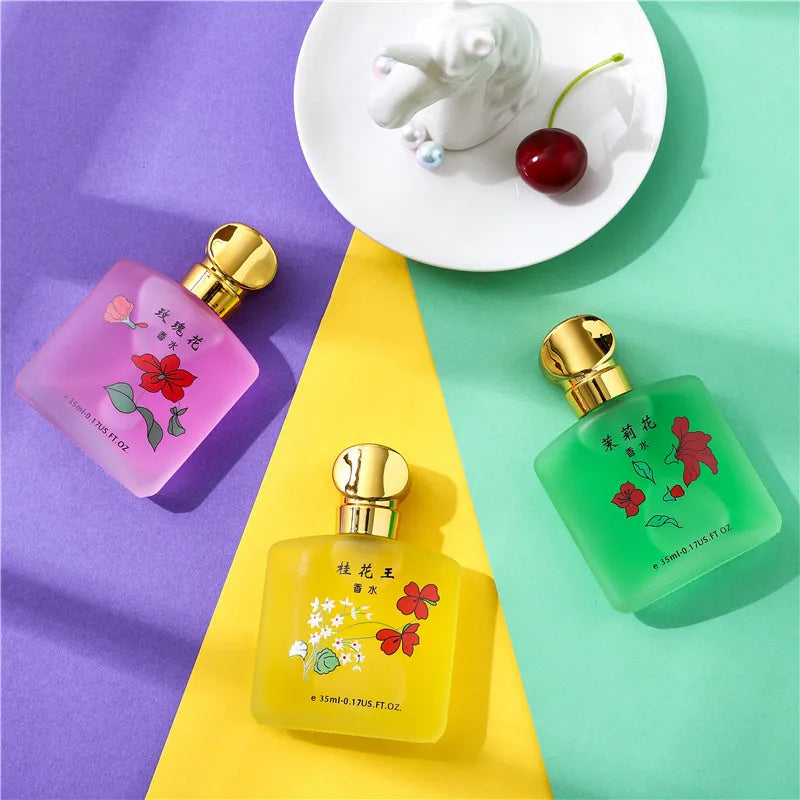Osmanthus Perfume for Men Women Unisex Long Lasting Fresh Delicate Floral Scent with Rose Jasmine Student Fragrance 35ml Parfum