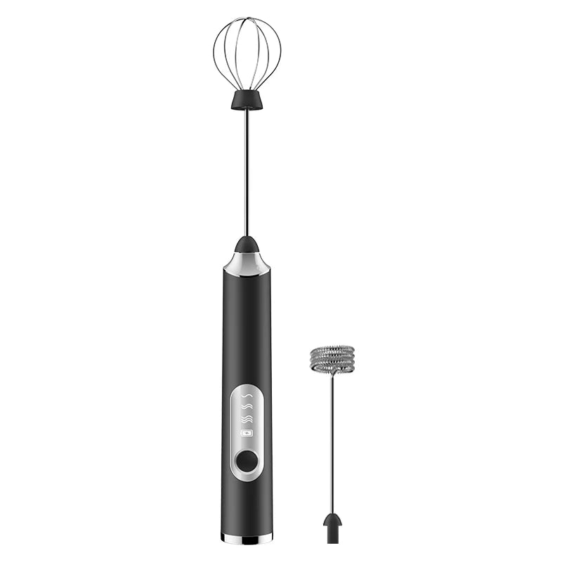 Handheld Wireless Double Stick Whisk, 3 Speed USB Rechargeable Electric Mixer for Coffee Milk Frother, Egg Beater & Custard Foam