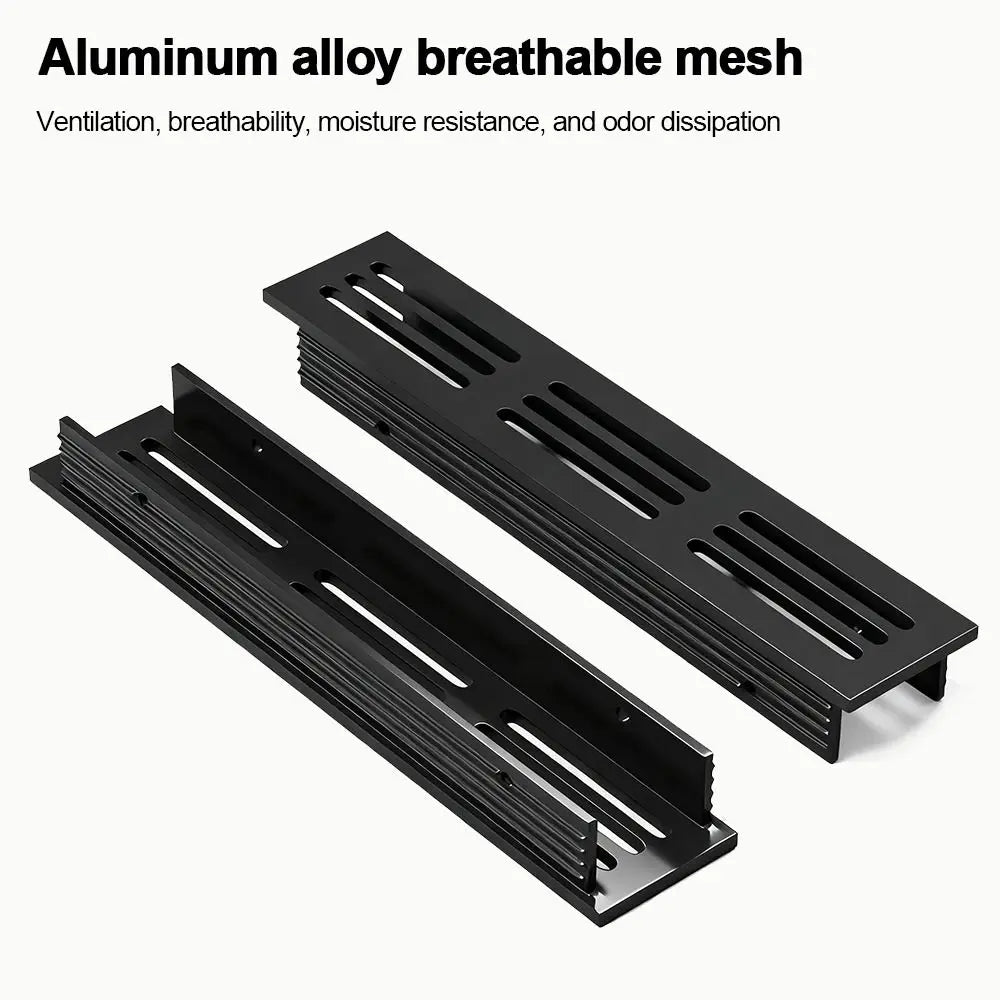 Aluminum Alloy Cabinet Breather Hole Cover Rectangle Breathable Mesh Wardrobe Air Vent Decor 30mm Wide Ventilator Grille Cover