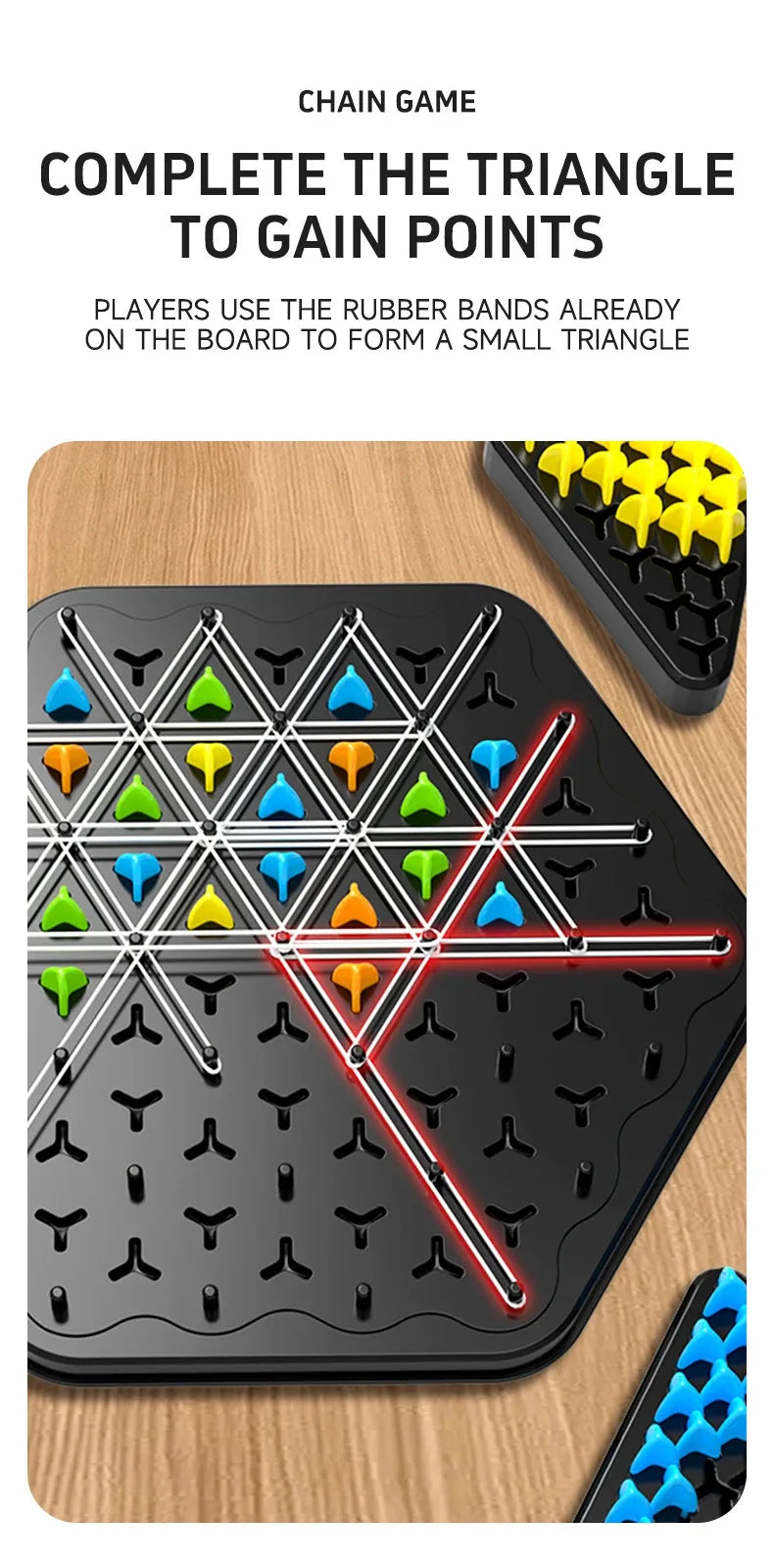 Triangle Chess Splendor Duel Board Game Strategy Game for Kids and Adults Fun Family Game Logic Chess Track Tables Game Toys