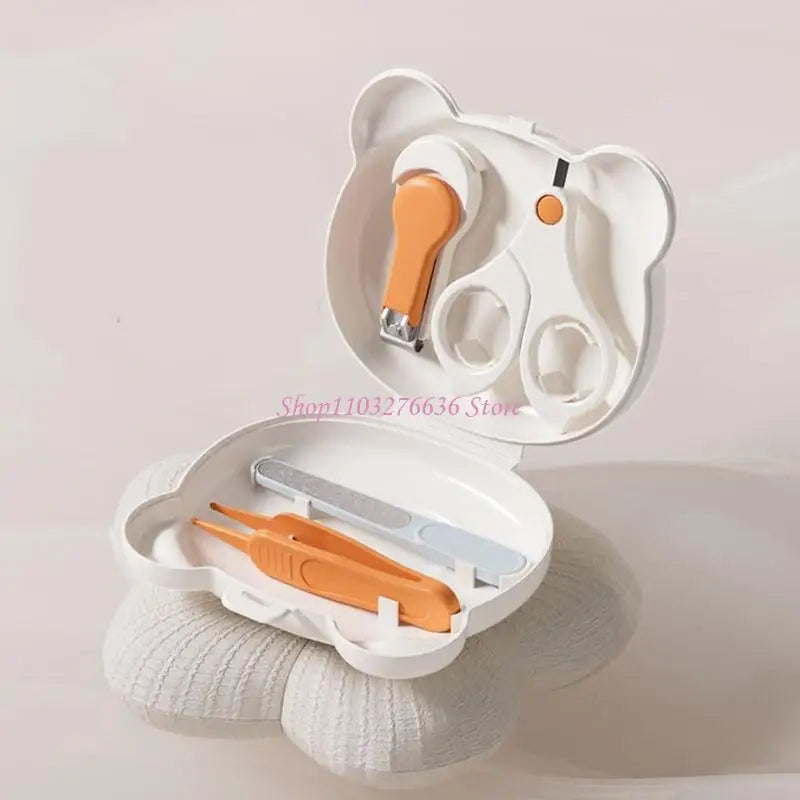 R6FD Baby Nails Care Tool Safe Grooming for Newborns Include Clippers & Tweezer