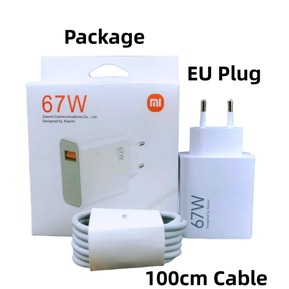 Original Xiaomi Charger 67W Turbo Fast Charge EU Gan Adapter For Poco X6 Pro X5 F5 Mi 14 13 12s Redmi K60 K50 K60E Mobile Phone