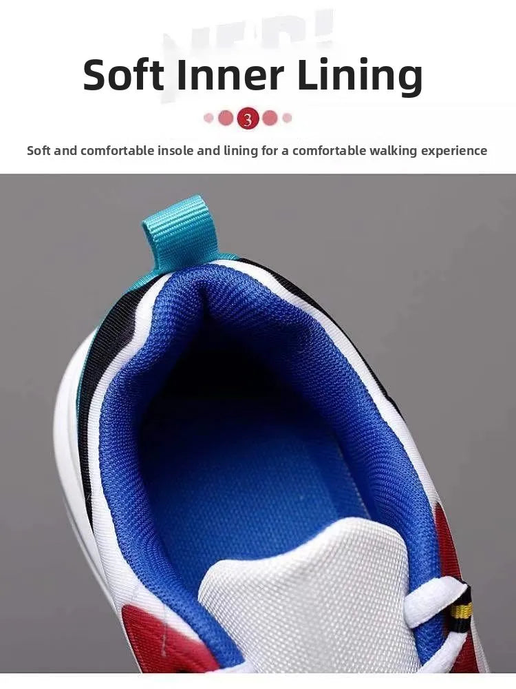 Unisex Large Size Sports Shoes Breathable Comfortable Spring Autumn Fashionable Casual Mesh Air Cushioning Low Top Sneakers
