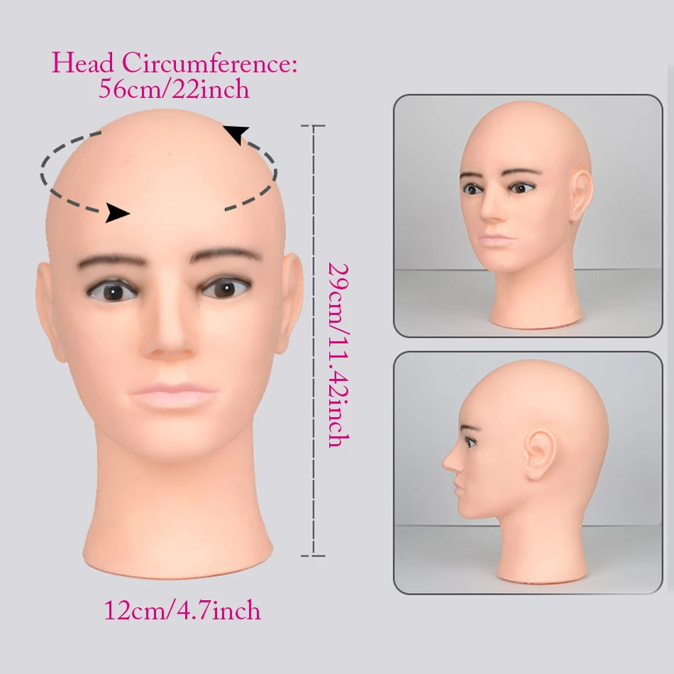 Mannequin Head Wig Stand With Adjustable Wig Tripod Stand Holder For Wigs Making Display cosmetology supplies hairdressing head