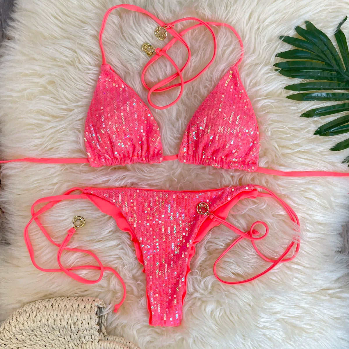 Sequins S - L  Glitter Shiny Bikini Women Swimwear Female Swimsuit Two-pieces Bikini set Brazilian Bather Bathing Suit Swim 2026