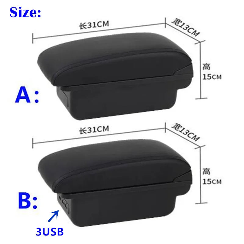 For Fiat 500 Armrest Box For FIAT 500 Car Armrest 2000-2011 Auto Storage Box Dedicated Retrofit Parts Interior Car Accessories