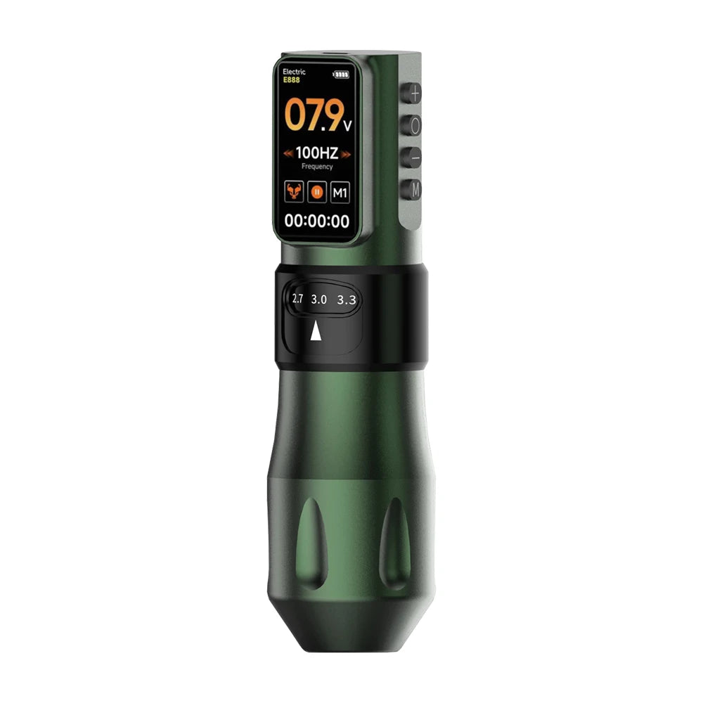 Elf PRO Wireless Tattoo Pen Machin 1700mAh Battery 2.4-4.2mm Adjustable Stroke Display Charge Tattoo Gun Permanent Makeup