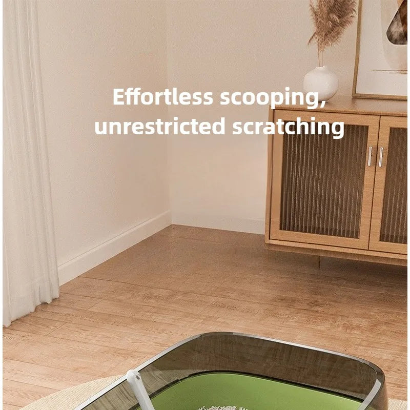 Semi Enclosed Cat Litter Box Breathable Odor Free Anti Splash Pet Supplies for Cats