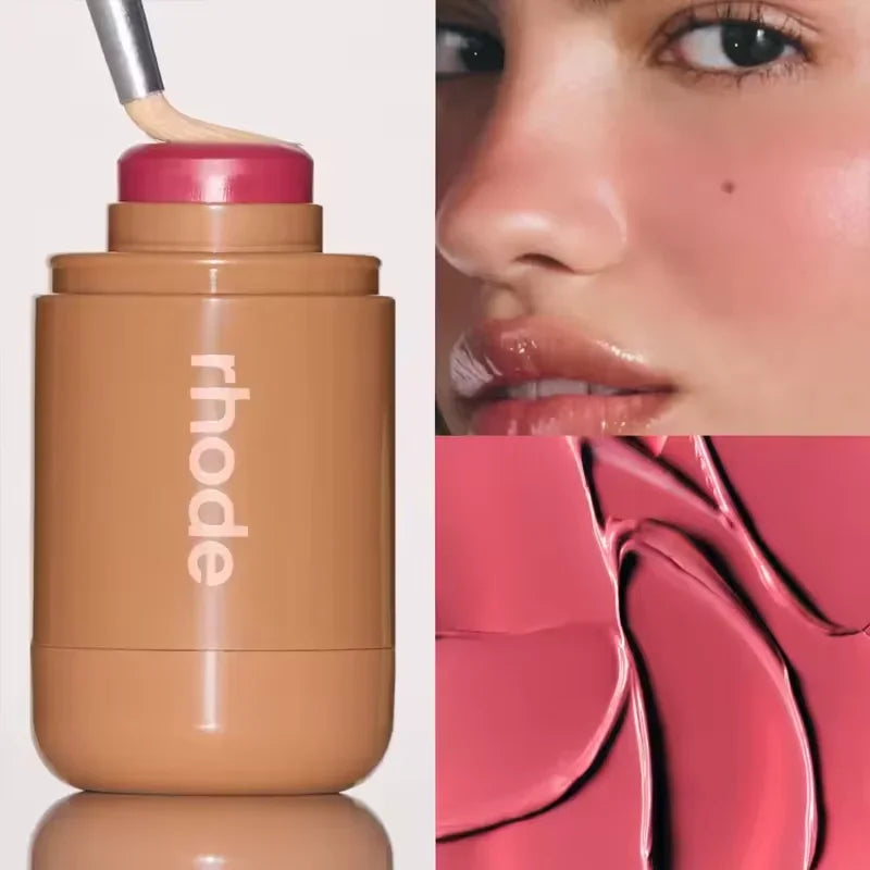 Rhode Skin Pocket Blush Stick Lip Cheek Hydrating Stick Natural Rouge Powder Blusher Cream Lipstick Cheek Teacup Candy Color