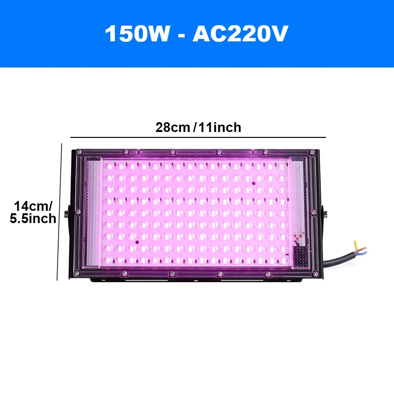 Led Grow light 50W 100W 150W 220V Outdoor Full Spectrum LED plant growth lamp Led Spotlight Projector Streetlight Led Floodlight