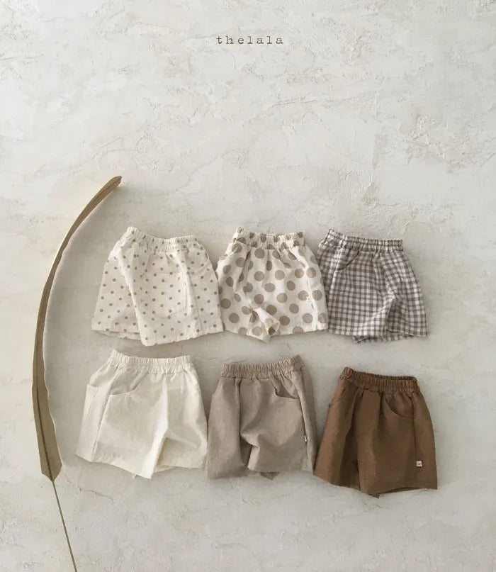 2025 Summer New Baby Cotton Breathable Shorts Thin Infant Boy Casual Shorts Cute Toddler Girl Solid Shorts Kids Clothes