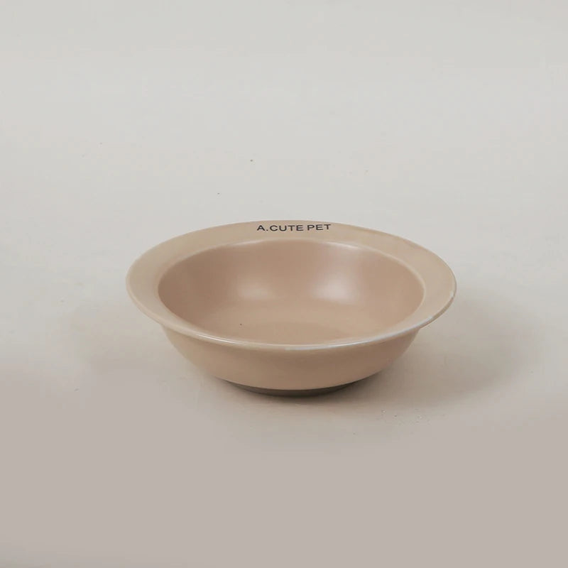 【E】Ceramic Pet Cat Bowl Pet Drinking Water Feeding Bowl Ceramics Cat Food Dog Food Utensils Cat Dog Pet Supplies Accessories