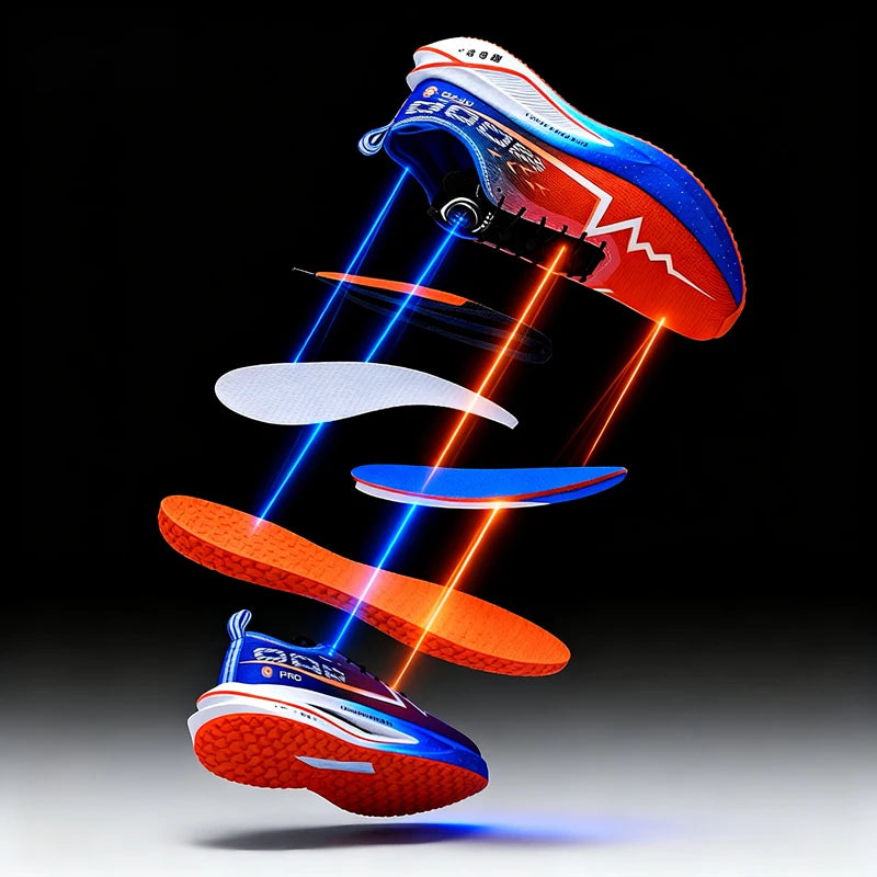 New Men's Sneakers Cushioning Training Jogging Shoes Wear-Resistant Lightweight Tennis Shoes Fashionable Women's Running Shoes