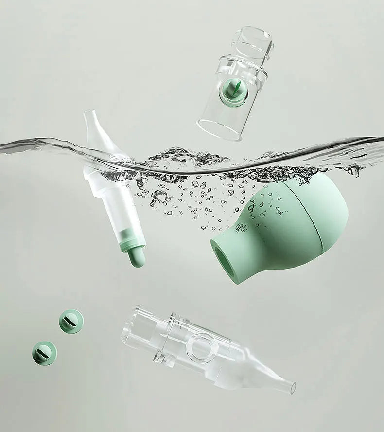 Soft Nasal Aspirator for Baby Anti-back Flow Nose Sucker New Born Vacuum Nose Cleaner Silicone Baby Safety Care Diagnostic-tool