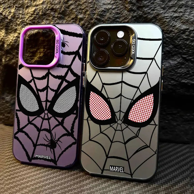 Fashion MarvelS Spider-manS Eye Phone Case For iPhone 17 17e 16e 16 15 14 13 12 11 mini Pro Max X Air Plus Anti Fall Matte Cover
