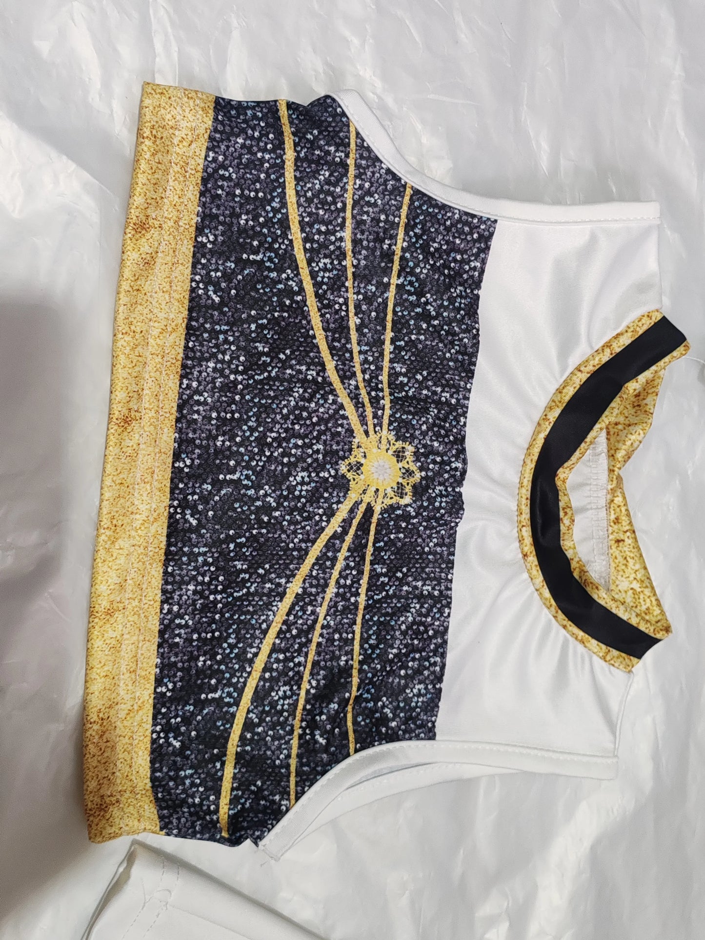 Cool Girl Cosplay Golden Costume Kids 3D Print Idol Group Singing Stage Performance Costume Child Halloween Party Clothes Suit