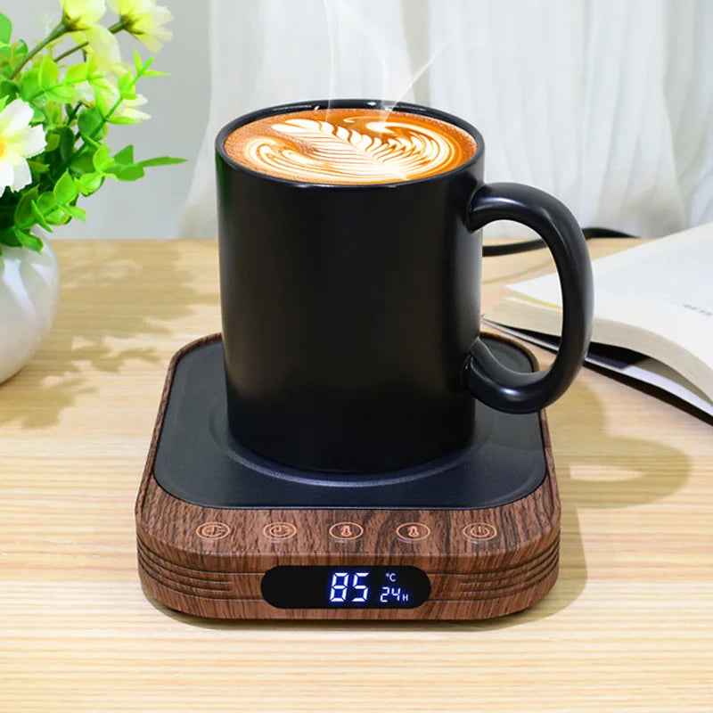 35W Electric Mug Warmer Cup Heater with 10 Gear Temperature Control Electric Hot Plate Warm Coaster Heating Pad 220V