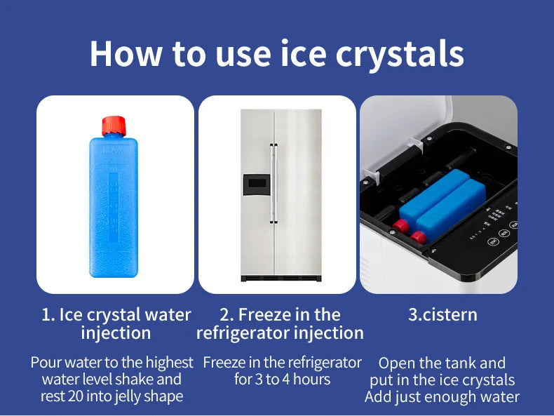 Portable Air Conditioner Fan Intelligent Cooling Fan with Remote Control Wide-angle Air Supply Ice Crystal for Home Use