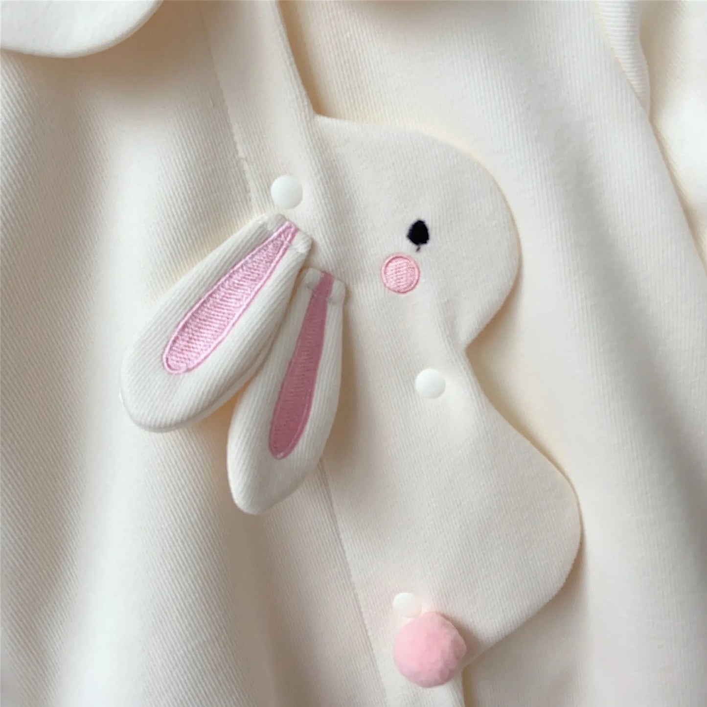 Newborn Baby Autumn Romper One Year Old Birthday Cute Girls Cartoon Rabbit Long Sleeve Bodysuits Spring New Kids Cotton Clothes