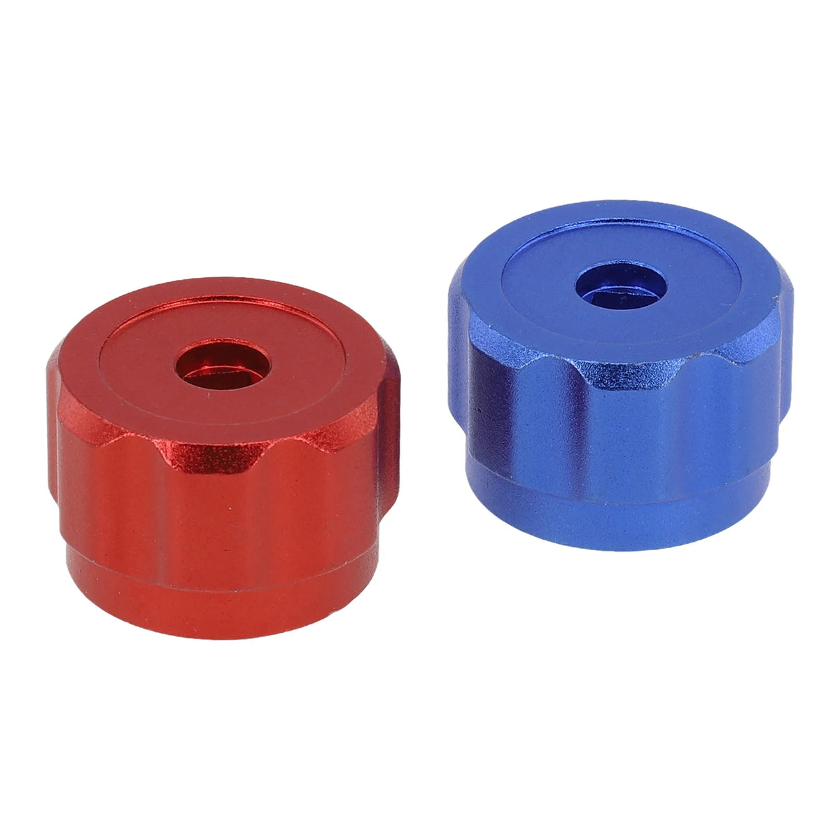 2pc Faucet Handles Manifold Gauges Knob Round Wheel Tap Handle Aluminum Alloy For Air Conditioner Diverter Meter