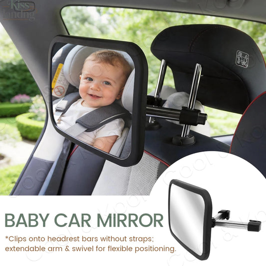 Adjustable Wide Car Rear Seat View Mirror Baby Seat Car Safety Mirror Monitor Headrest High Quality Car Interior Styling
