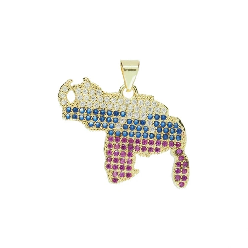 10Pcs Venezuela Charms Accessories Alphabet Letter Rectangle Pendant for Necklace Wholesale Metal Enamel Fashion Jewelry