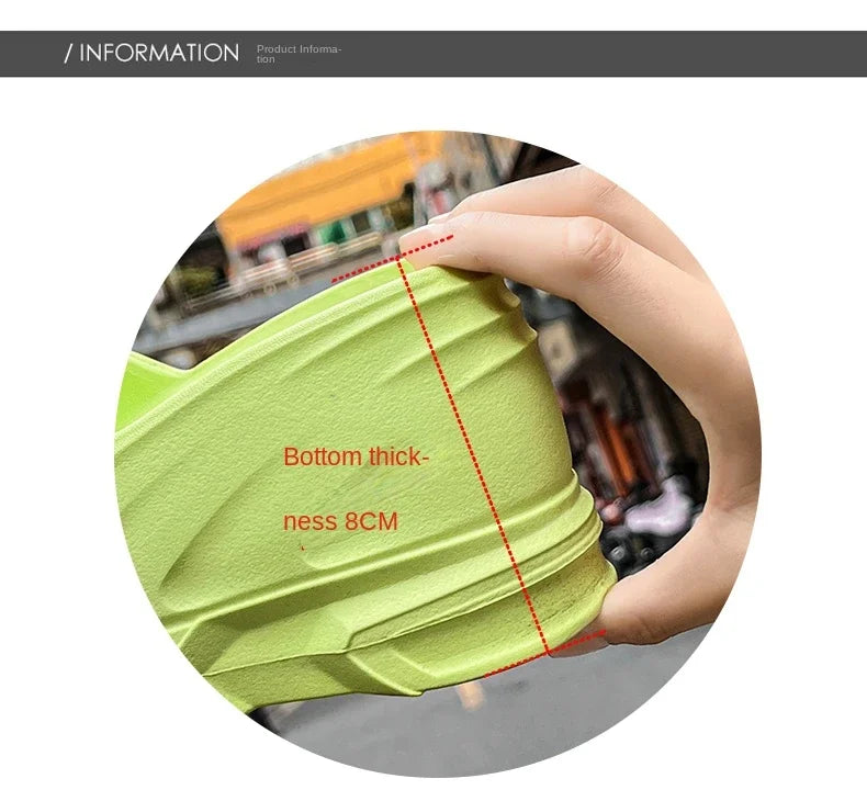 Outdoor Ladies Sandals Women Platform Flip Flops Slippers Height Increasing 8cm Summer Fashion Open Toe White Zapatos Mujer