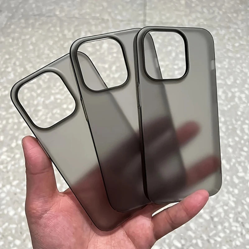 Ultra Thin Matte Hard Translucent Clear Phone Case for iPhone 17 16 15 14 13 12 11 Pro Max XS X 7 8 Plus Shockproof Bumper Cover