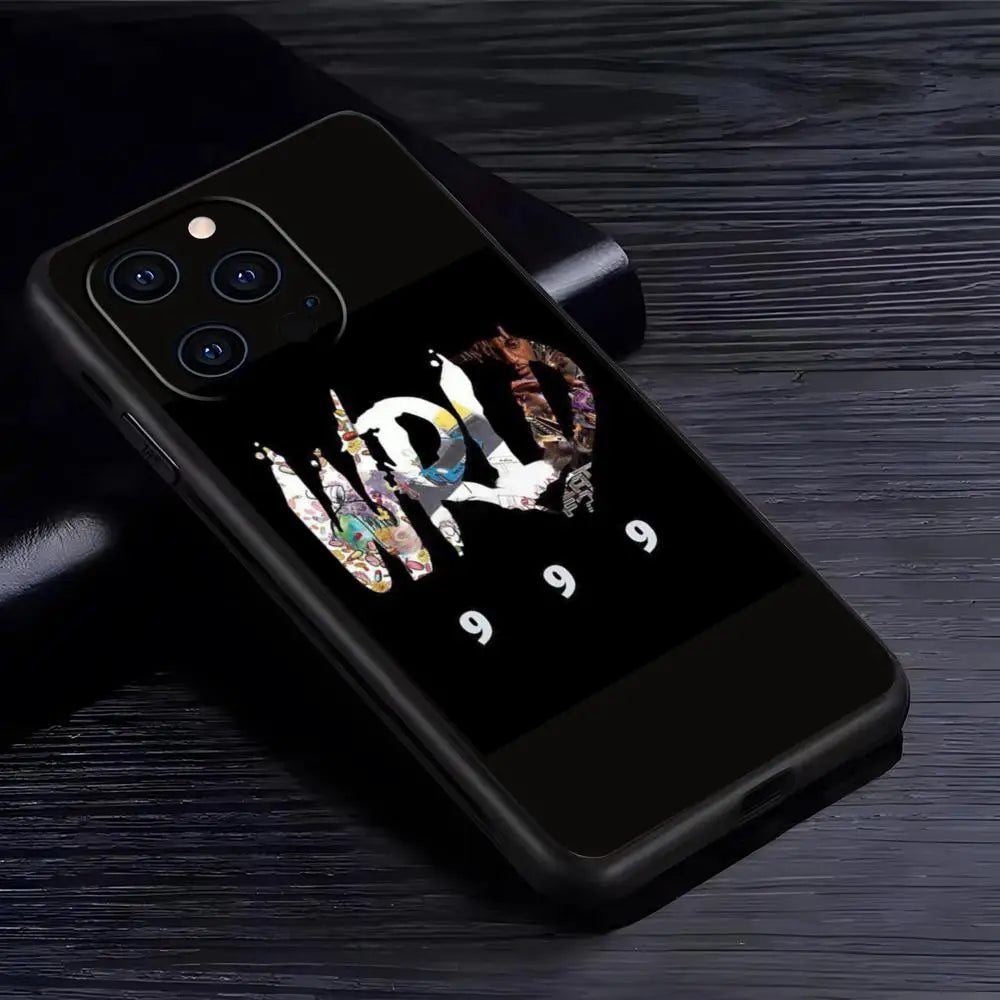 Juice cool 999 wrld fashion design ins Phone Case For iPhone 16 16e 15 14 13 12 11 Plus Mini Pro Max Soft black Shockproof Cover