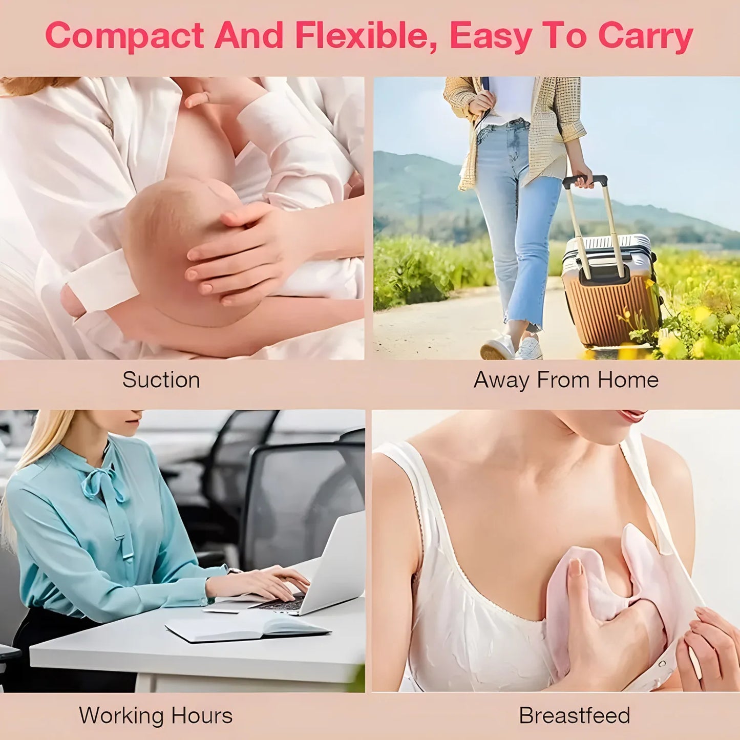Breast Pump Baby Electric Suction Milk Pump Feeding Breasts Pumps