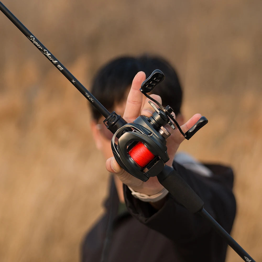 FISHINFANS C1Dc Baitcasting Fishing Reel Long Cast Max Drag 5kg Carbon Washers Brass Gears 7.0:1 5+1B DC Fishing Reel