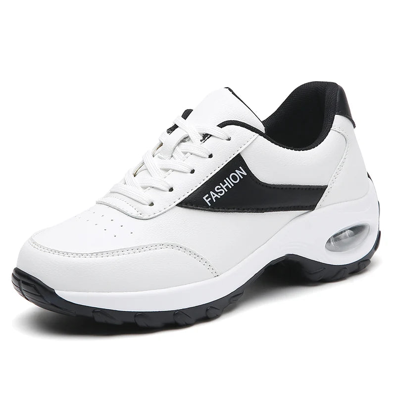 Women's Thick Sole Casual Sneakers women Fashion Vulcanized Shoes Designer Trainers Platform Lace Up Walking Shoes