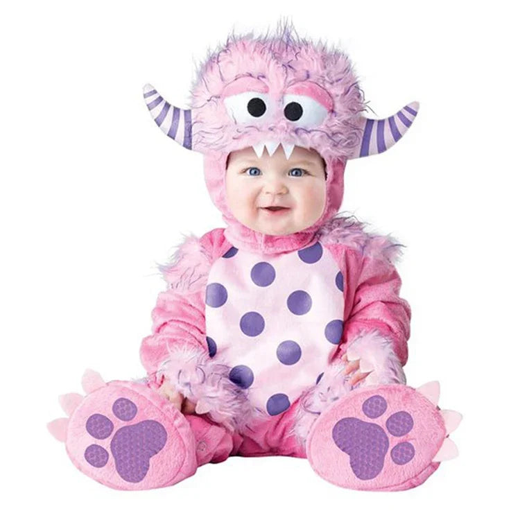 Halloween Costume Baby Boy Clothes Girls Monkey Polar Bear Romper Kids Clothing Set Baby Hat Socks Toddler Set