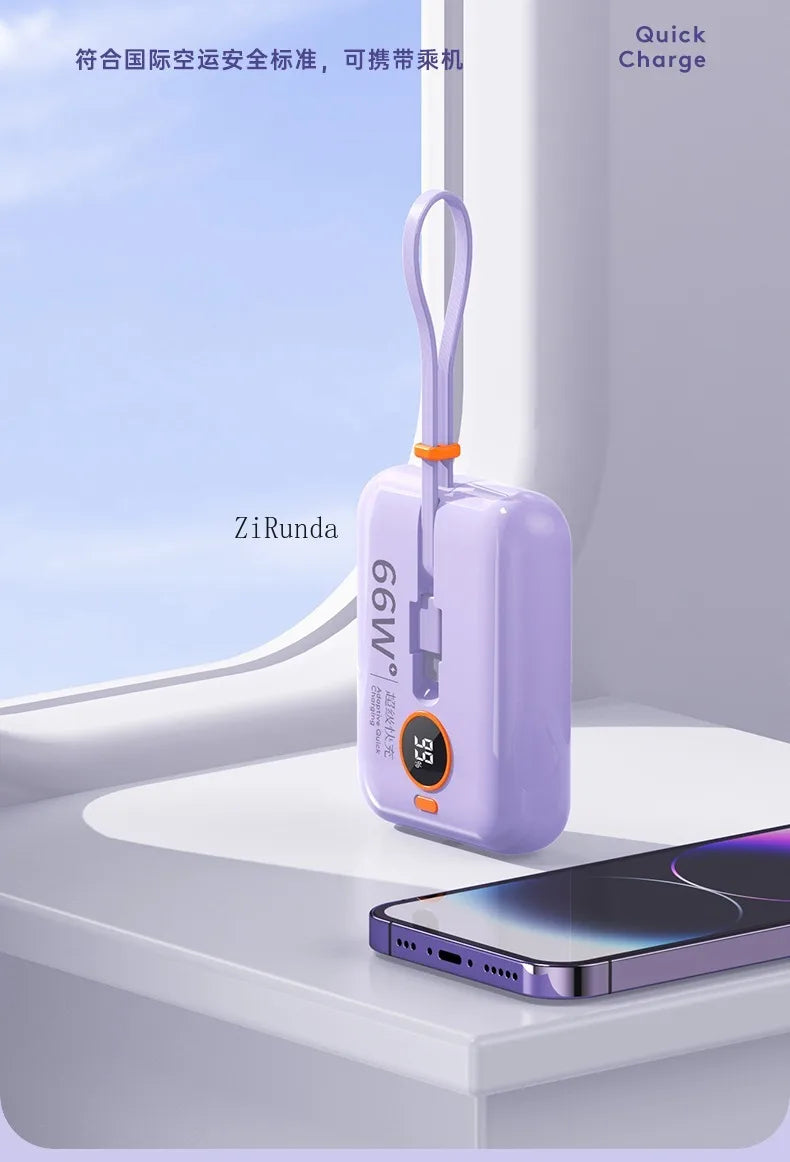 50000mAh Power Bank 120W Super Fast Charging 100% Sufficient Capacity Portable Battery Charger Digital Display For iPhone Xiaomi