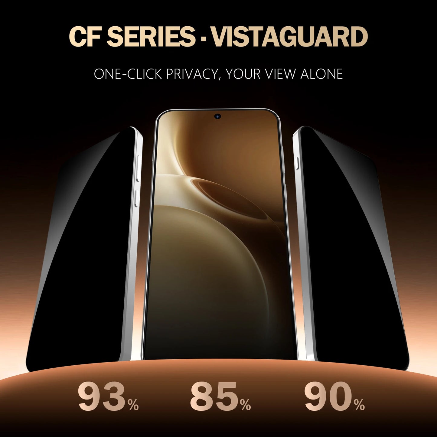 Lereach for vivo X300 Pro vivo x300 Anti-Spy Screen Protector Dust-Free Box Auto-Alignment Full Coverage Tempered Glass Film