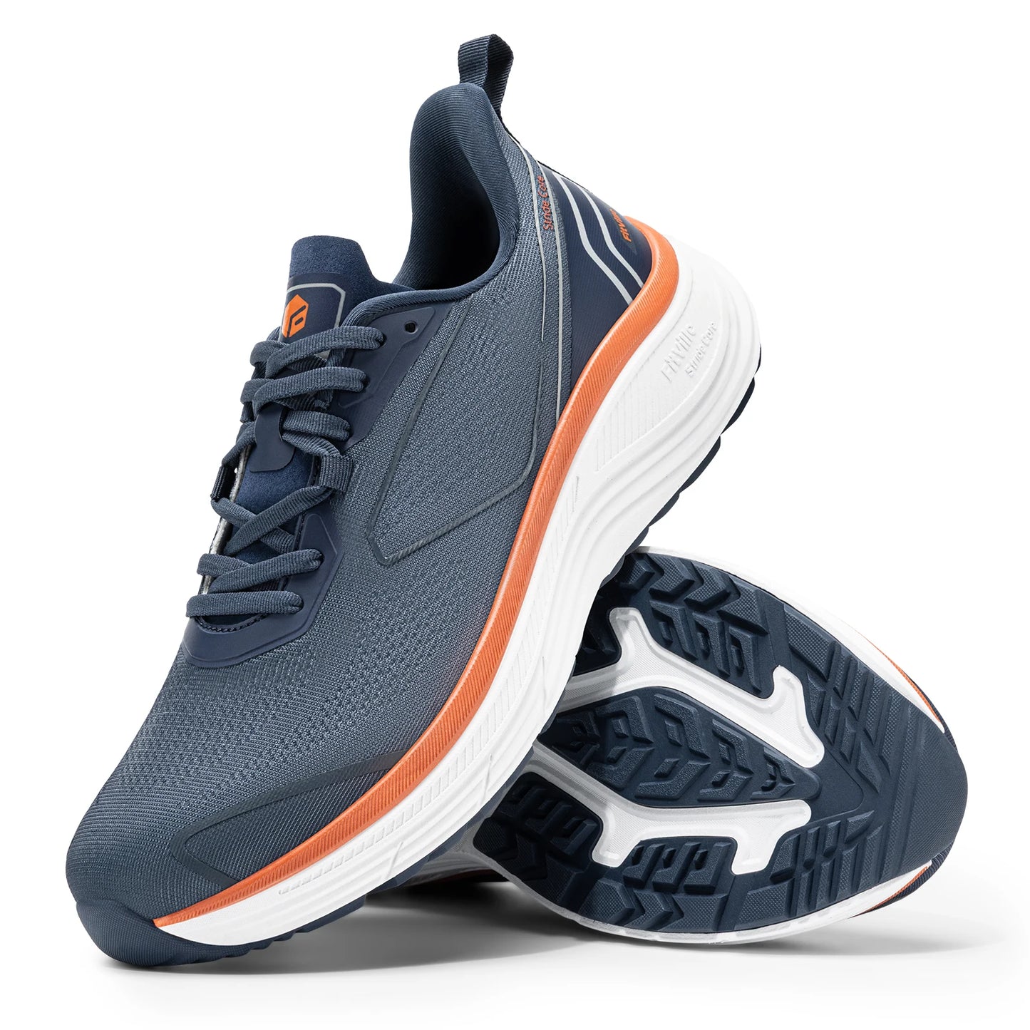 Fittington Walking Shoes For Men Extra Wide Cushioned Running Shoes Tennis Soft Shoes Arch Support for Plantar Fasciitis Relief
