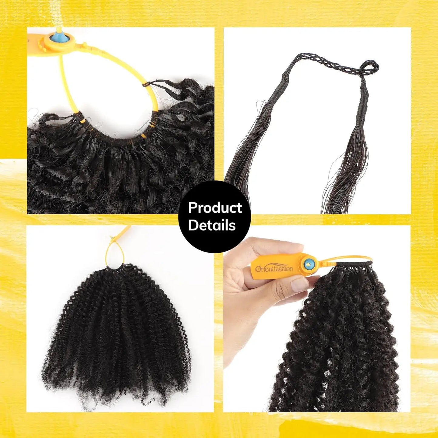 Afro Kinky Curly Crochet Human Hair 12A Miracle Knots Small Spirals Curly Crochet Hair Pre Separated Feather Crochet Human Hair